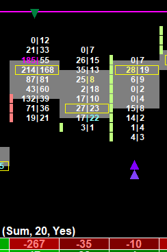 Footprint chart Market Weakness Bullish
